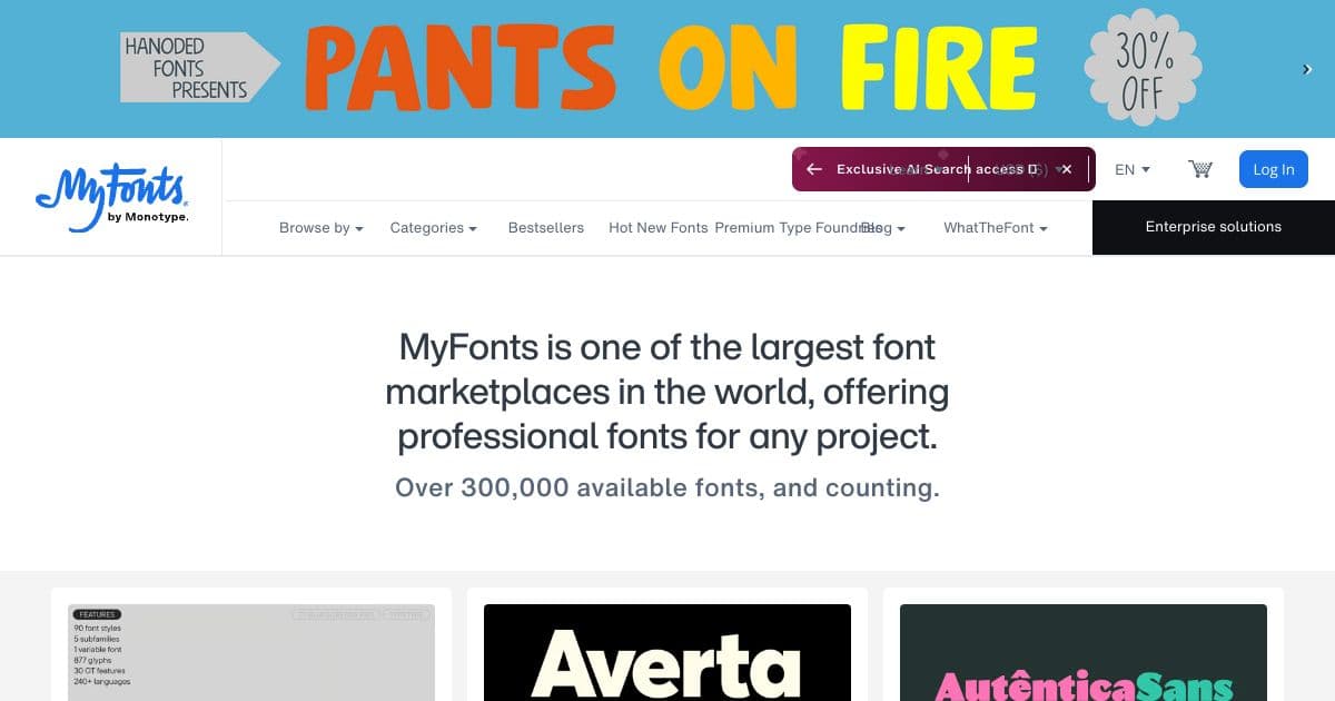 MyFonts screenshot 1