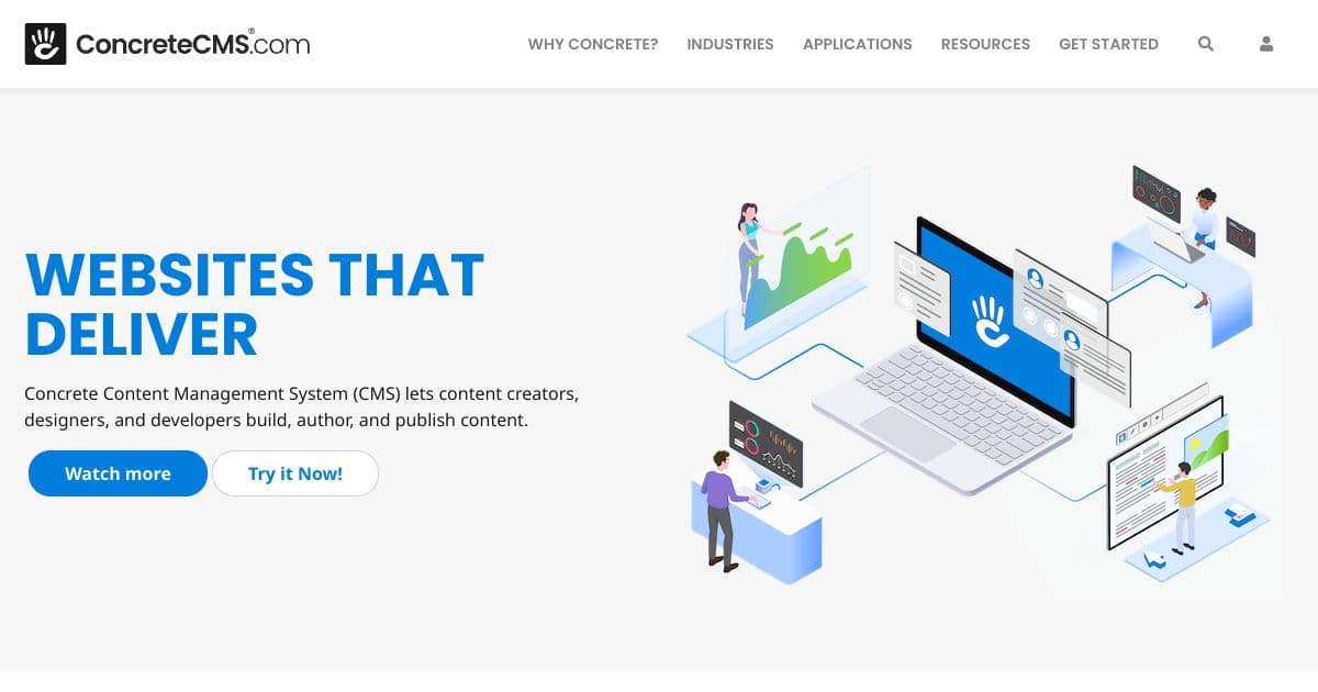 Concrete5 screenshot 1