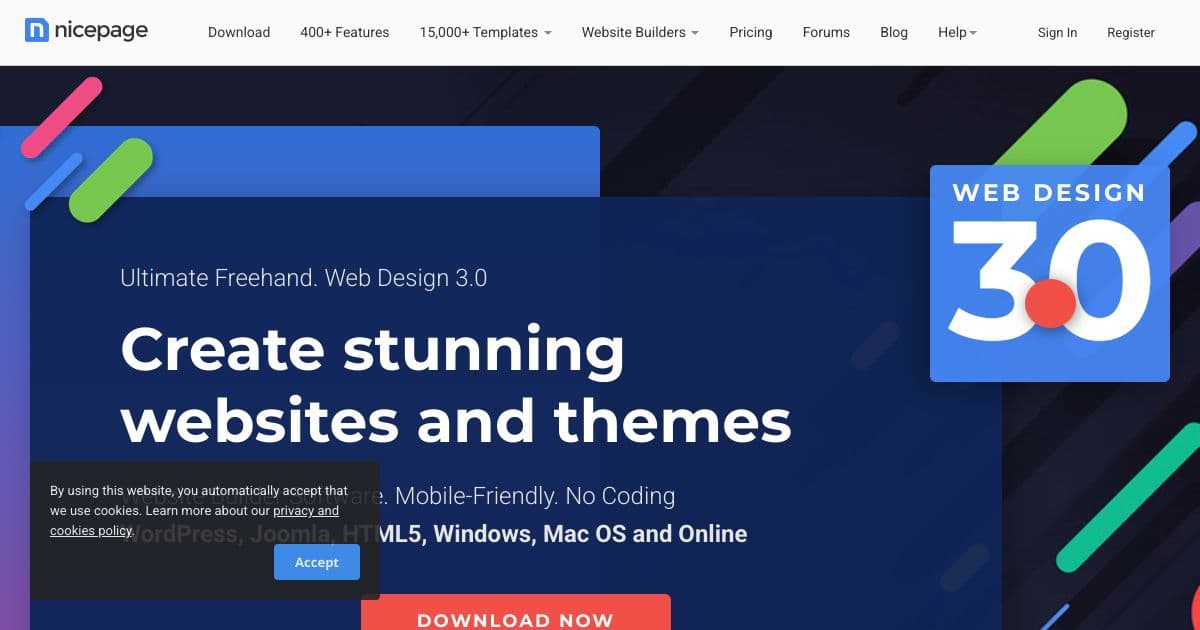 Nicepage screenshot 1