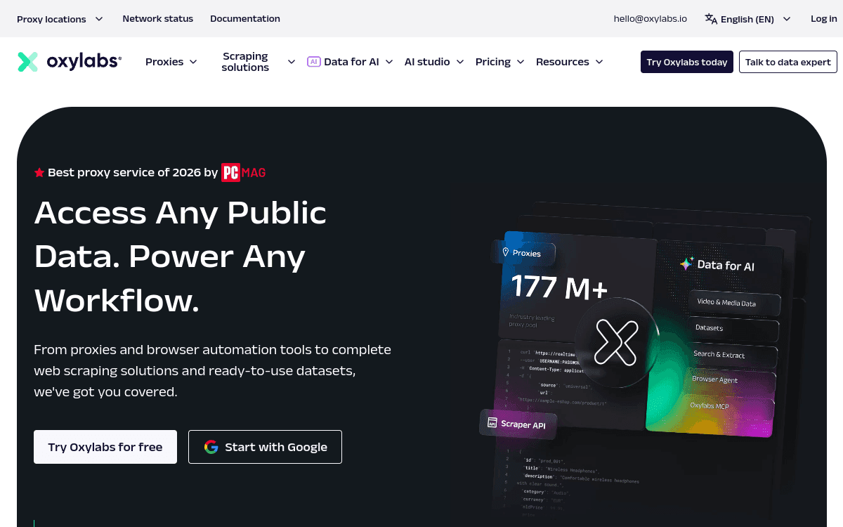 Oxylabs screenshot 1