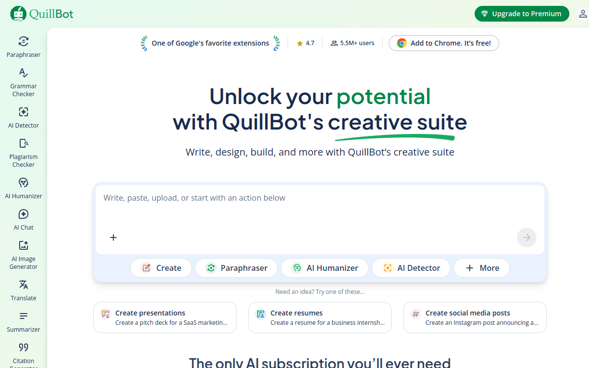 QuillBot screenshot 1