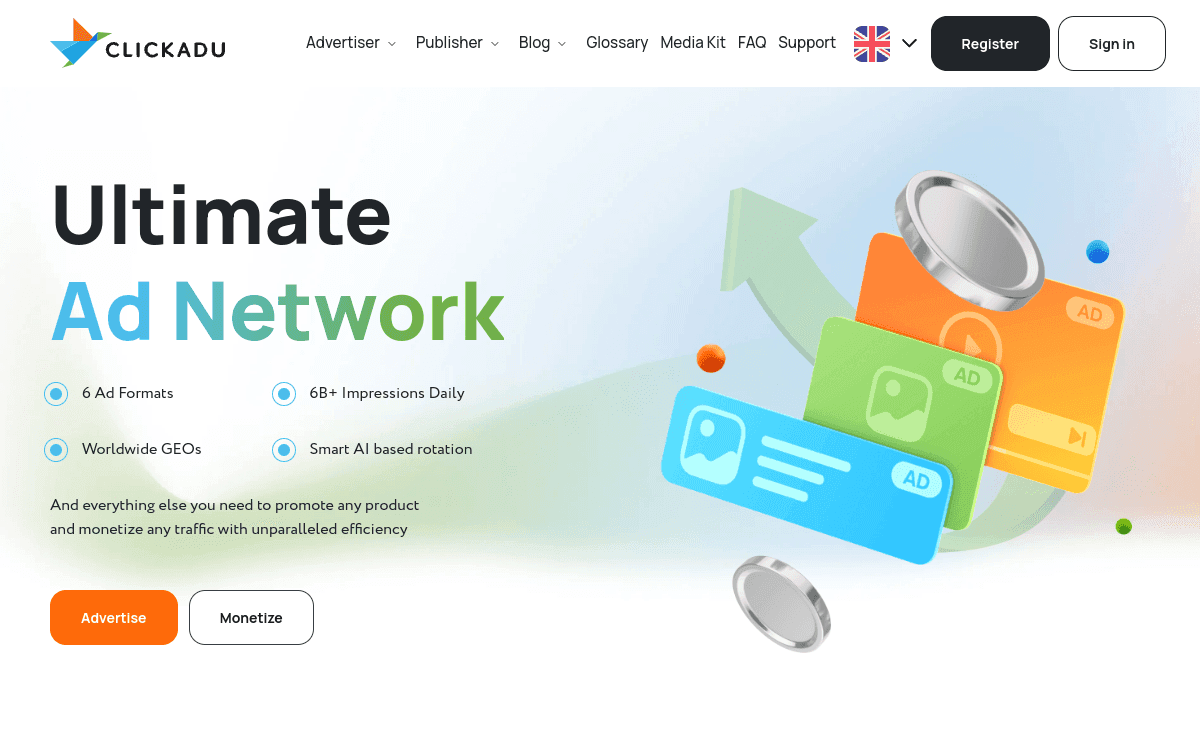 Clickadu screenshot 1