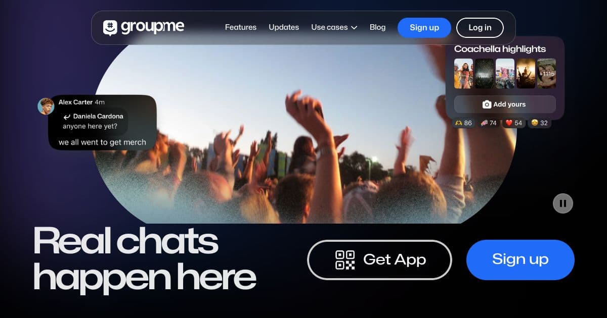 GroupMe screenshot 1