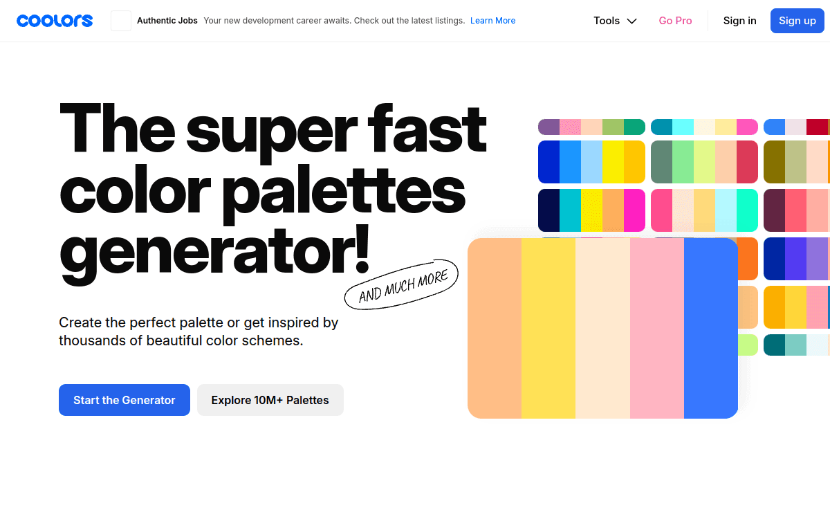 Coolors screenshot 1
