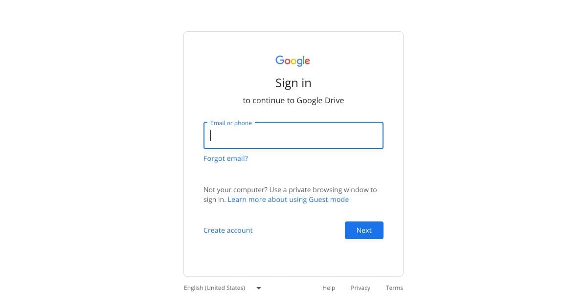 Google Sites screenshot 1