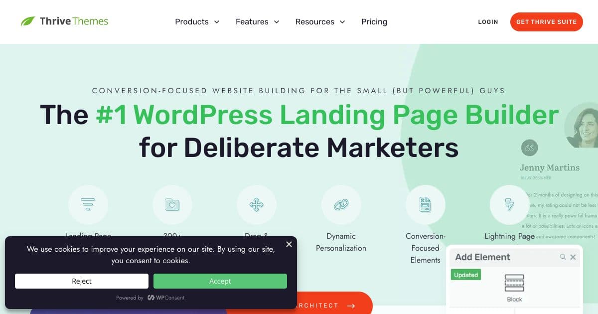 ThriveArchitect Landing Pages screenshot 1