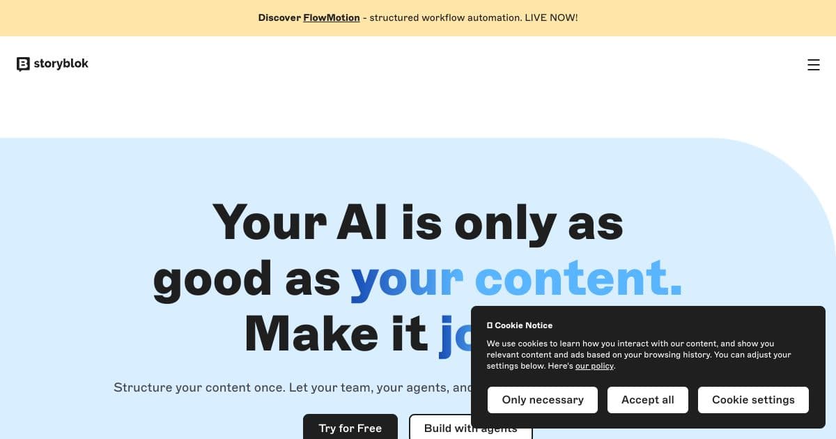 Storyblok screenshot 1