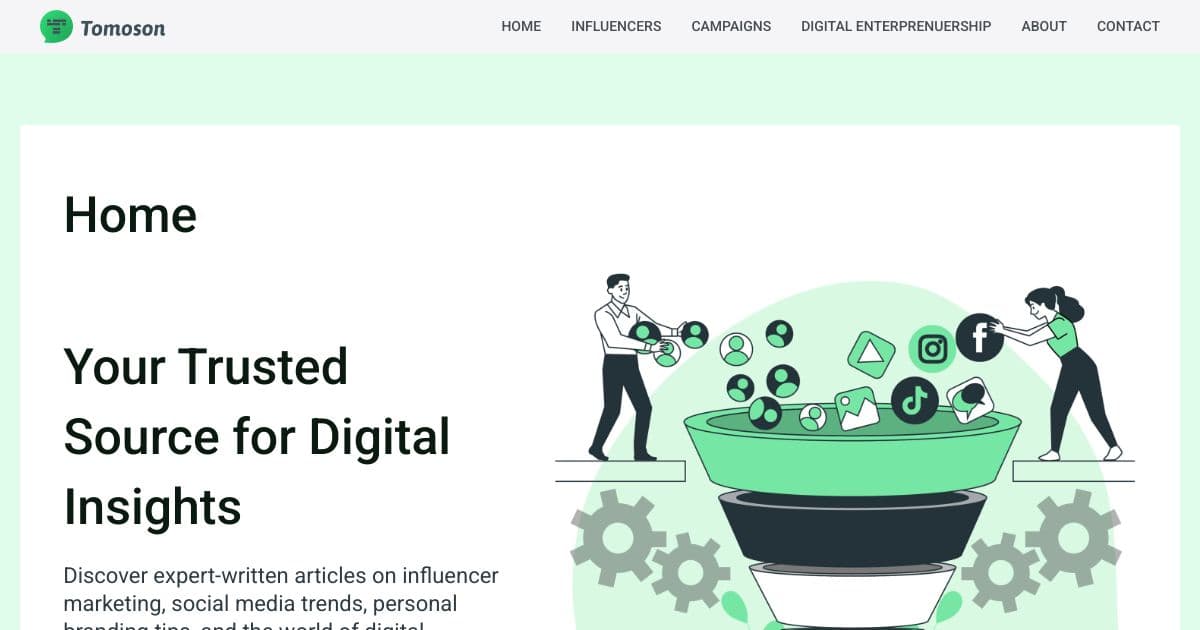 Tomoson screenshot 1