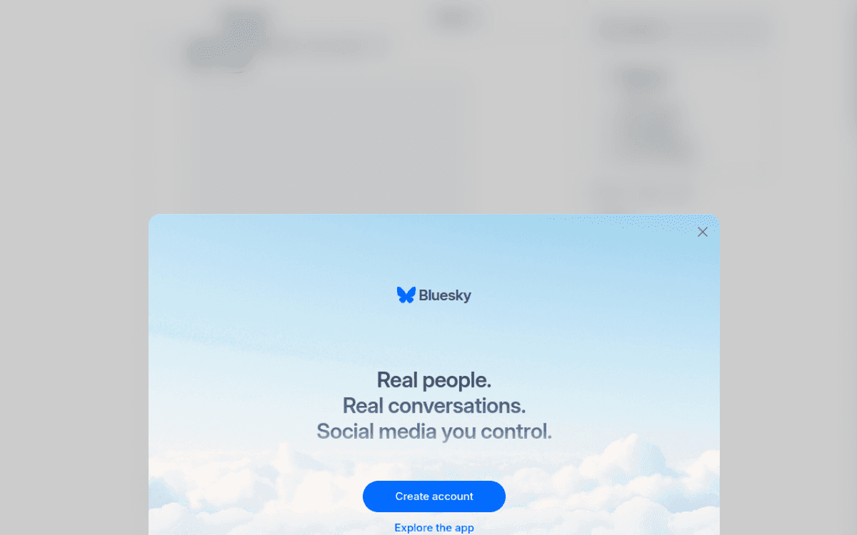 BLuesky screenshot 1