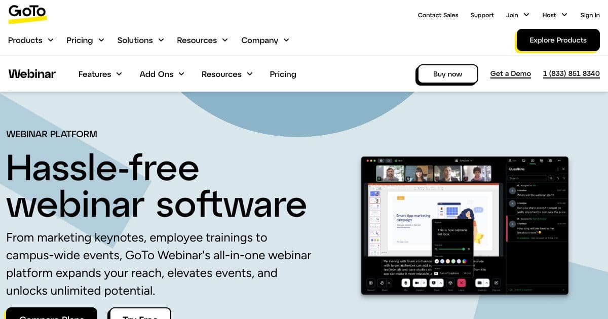 GoToWebinar screenshot 1