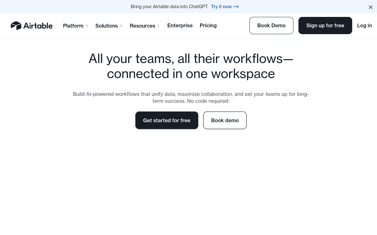 AirTable screenshot 1
