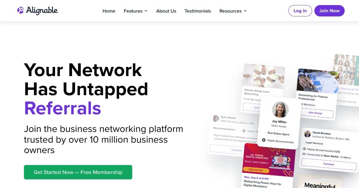 Alignable screenshot 1