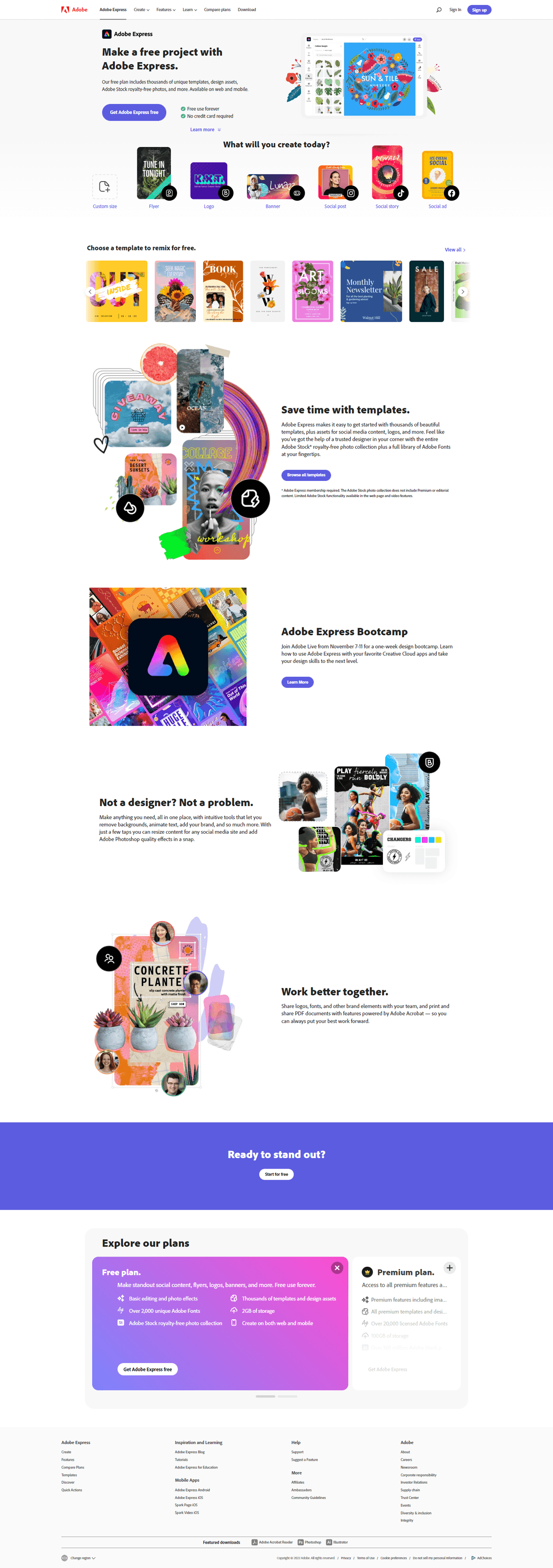 Adobe Express screenshot 1