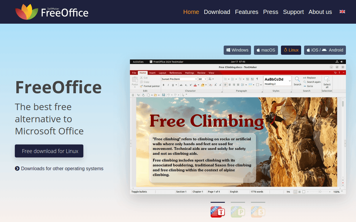 FreeOffice screenshot 1
