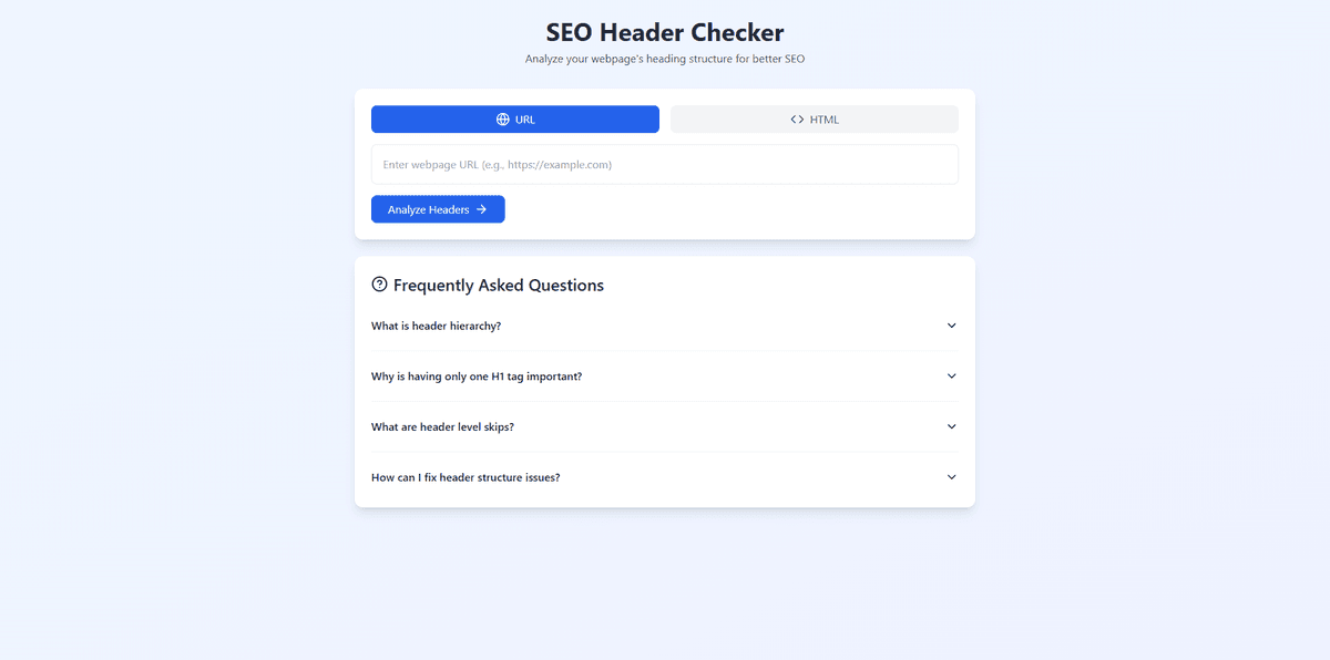SEO Header Checker screenshot 1