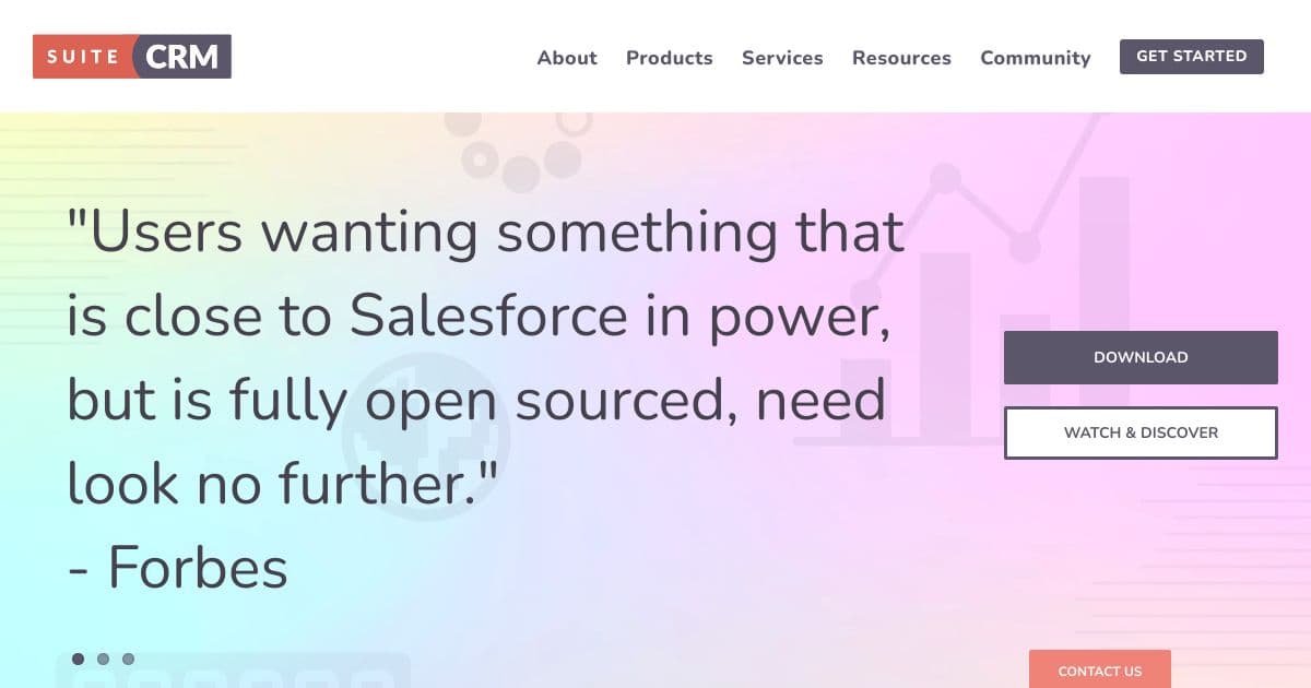 SuiteCRM screenshot 1
