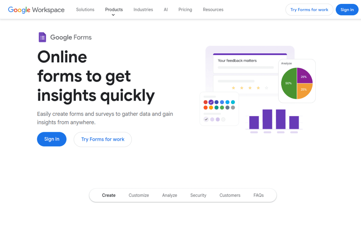 Google Forms screenshot 1