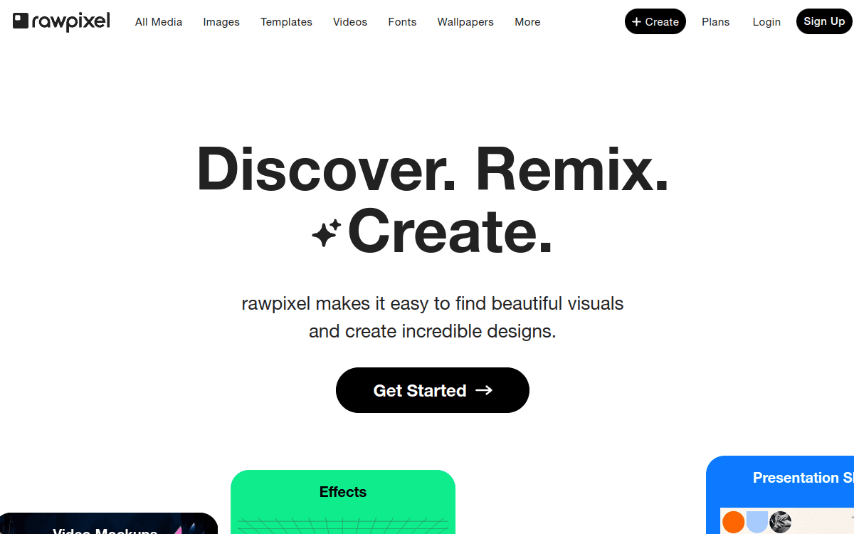 RawPixel screenshot 1