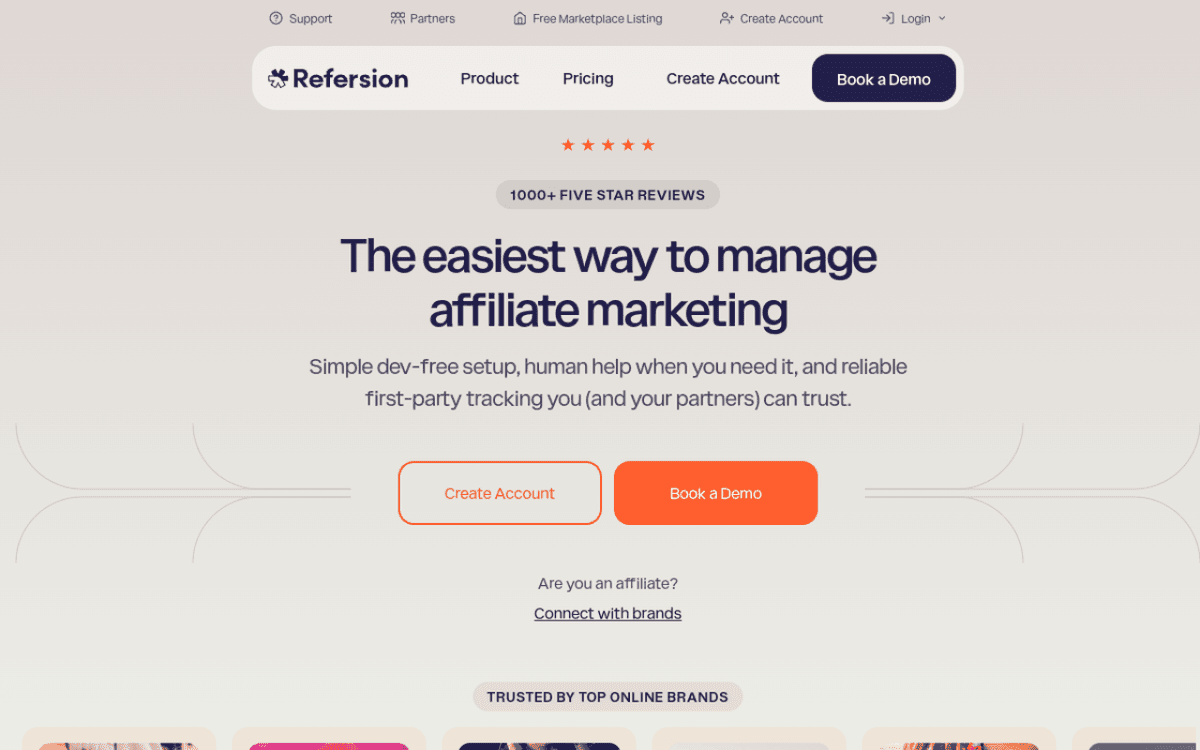 Refersion screenshot 1