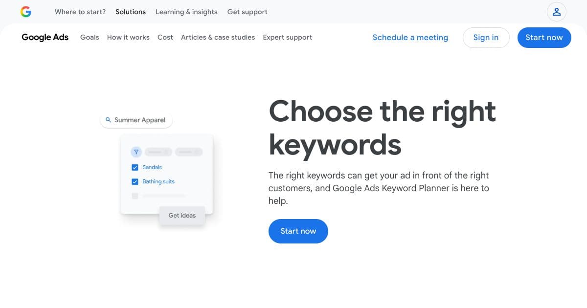 Google Keyword Planner
