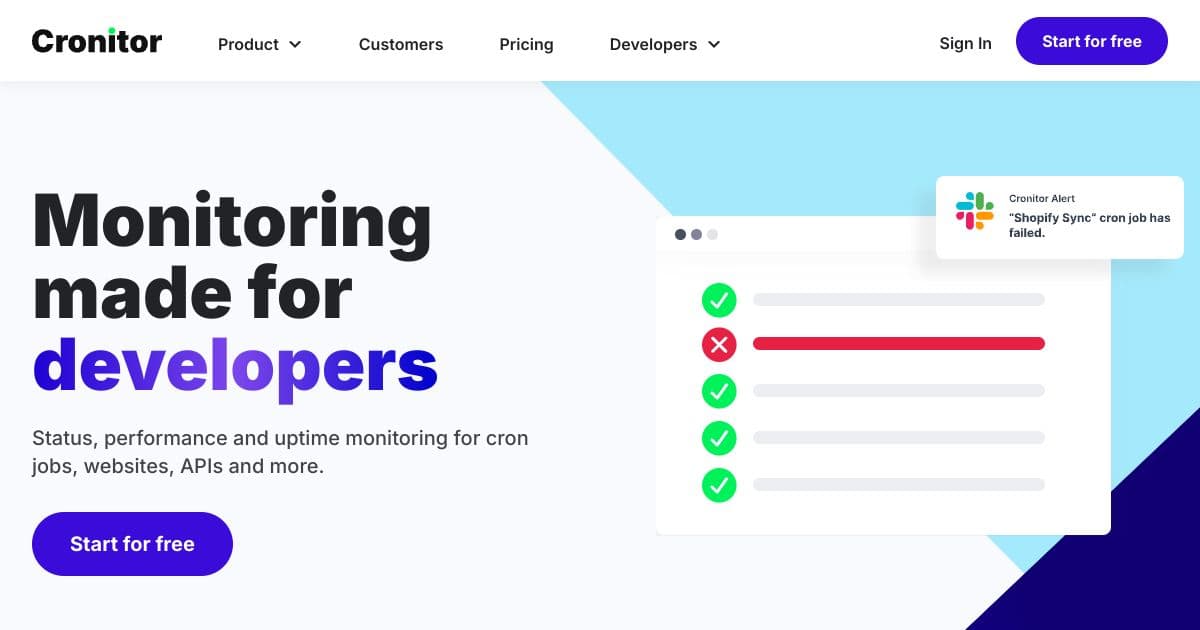 Cronitor screenshot 1