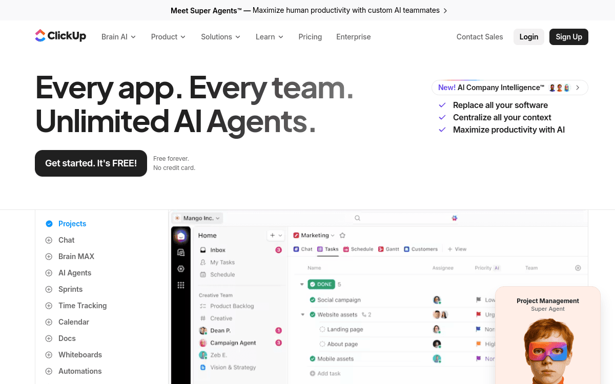 ClickUp screenshot 1